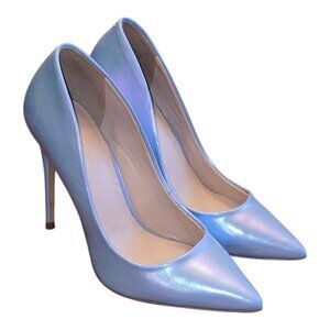 ALDO Stressy Powder Blue Iridescent Stiletto sz 6